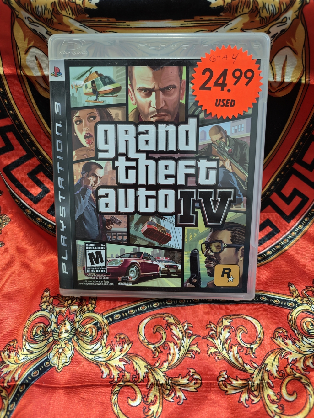 Grand Theft Auto IV (PlayStation 3) - Black/Cover Art